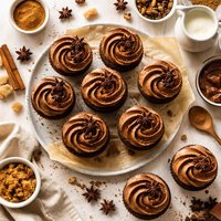 Chocolate Chai Spice Cupcakes
