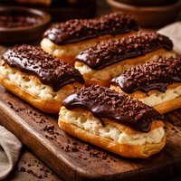 Chocolate Cheese Eclairs