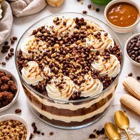 Chocolate Cheesecake Caramel Macchiato Trifle