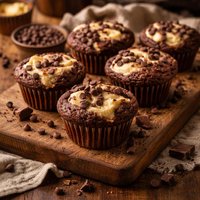 Chocolate Cheesecake Muffins