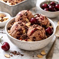 Chocolate Cherry Almond Ice Cream
