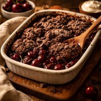 Chocolate Cherry Cobbler