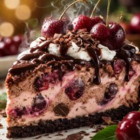 Chocolate Cherry Ice Cream Pie
