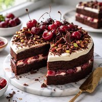 Chocolate Cherry Jewel Cake