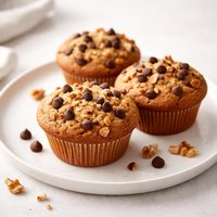 Chocolate Chip Banana Walnut Muffins Using Cake Mix