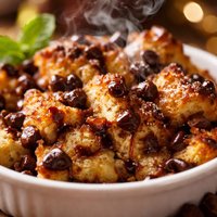 Chocolate Chip Bread Pudding