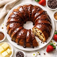 Chocolate Chip Bundt Cake with Chocolate Glaze