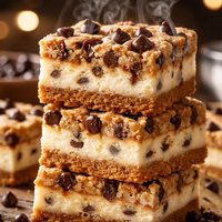 Chocolate Chip Cookie Dough Cheesecake Bars
