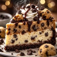 Chocolate Chip Cookie Dough Cheesecake Dessert