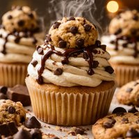 Chocolate Chip Cookie Dough Cupcakes