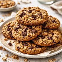 Chocolate Chip Cookies with Oats and Toffee Bits