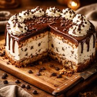 Chocolate Chip Ice Cream Cake