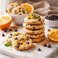 Chocolate Chip Orange Shortbread