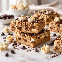 Chocolate Chip Popcorn Bars