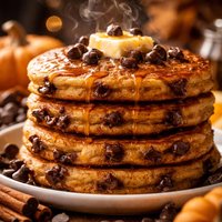 Chocolate Chip Pumpkin Pancakes