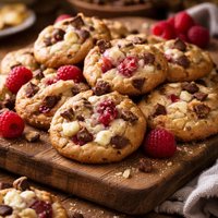 Chocolate Chip Raspberry Cream Cheese Drops