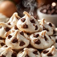 Chocolate Chip Studded Mini Meringues
