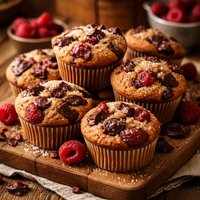 Chocolate Chunk Raspberry Muffins