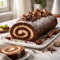 Chocolate Cinnamon Cake Roll