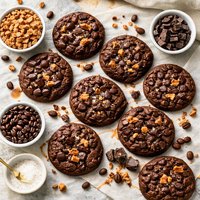 Chocolate Coffee Toffee Cookies