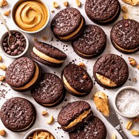 Chocolate Cookies with Creamy Peanut Butter Filling