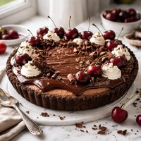 Chocolate Covered Cherry No Cook Pie