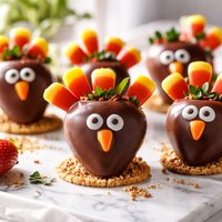 Chocolate Covered Strawberry Turkey Treats