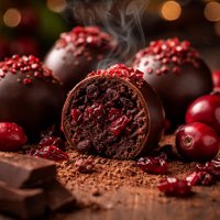 Chocolate Cranberry Truffles