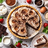 Chocolate Cream Pie with Chocolate Meringue