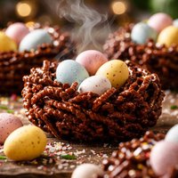 Chocolate Crunch Nests for Easter