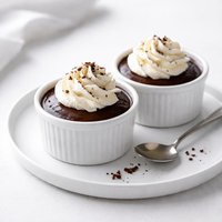 Chocolate Cups with Whipped Cream