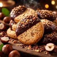 Chocolate Dipped Hazelnut Shortbread Recipe
