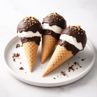 Chocolate Dipped Ice Cream Cones