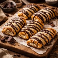 Chocolate Drizzled Pastry