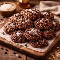 Chocolate Drops Coconut Oatmeal No Bake