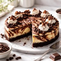 Chocolate Espresso Swirl Cheesecake