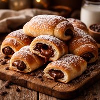Chocolate Filled Rolls
