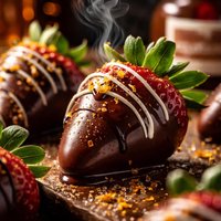 Chocolate Grand Marnier Covered Strawberries