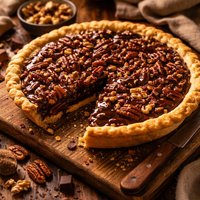 Chocolate Harvest Nut Pie