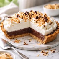 Chocolate Haupia Coconut Pie