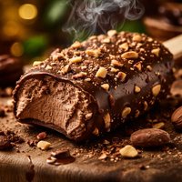 Chocolate Ice Cream Bar with Nuts
