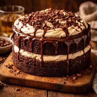 Chocolate Irish Tipsy Cake