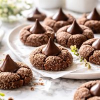 Chocolate Kisses Cookies
