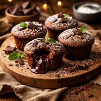 Chocolate Lava Muffins