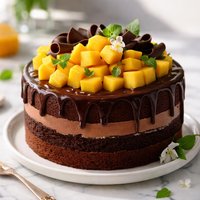 Chocolate Mango Cake