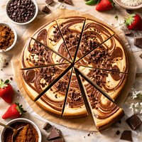 Chocolate Marbled Cheesecake