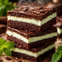 Chocolate Mint Bars a Lighter Version