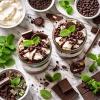 Chocolate Mint Parfait