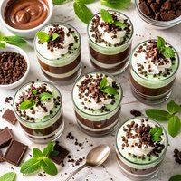 Chocolate Mint Parfaits