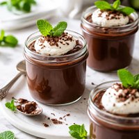 Chocolate Mint Pots De Creme